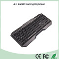 Multi 3 cores 104 teclas teclados de ergonomia iluminada com letras com fio (KB-1801EL)